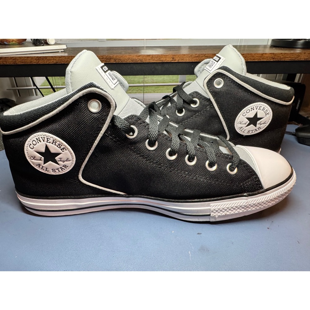 Converse Chuck Taylor All Star High Street Black Grey Mid Sneakers 170957F 12